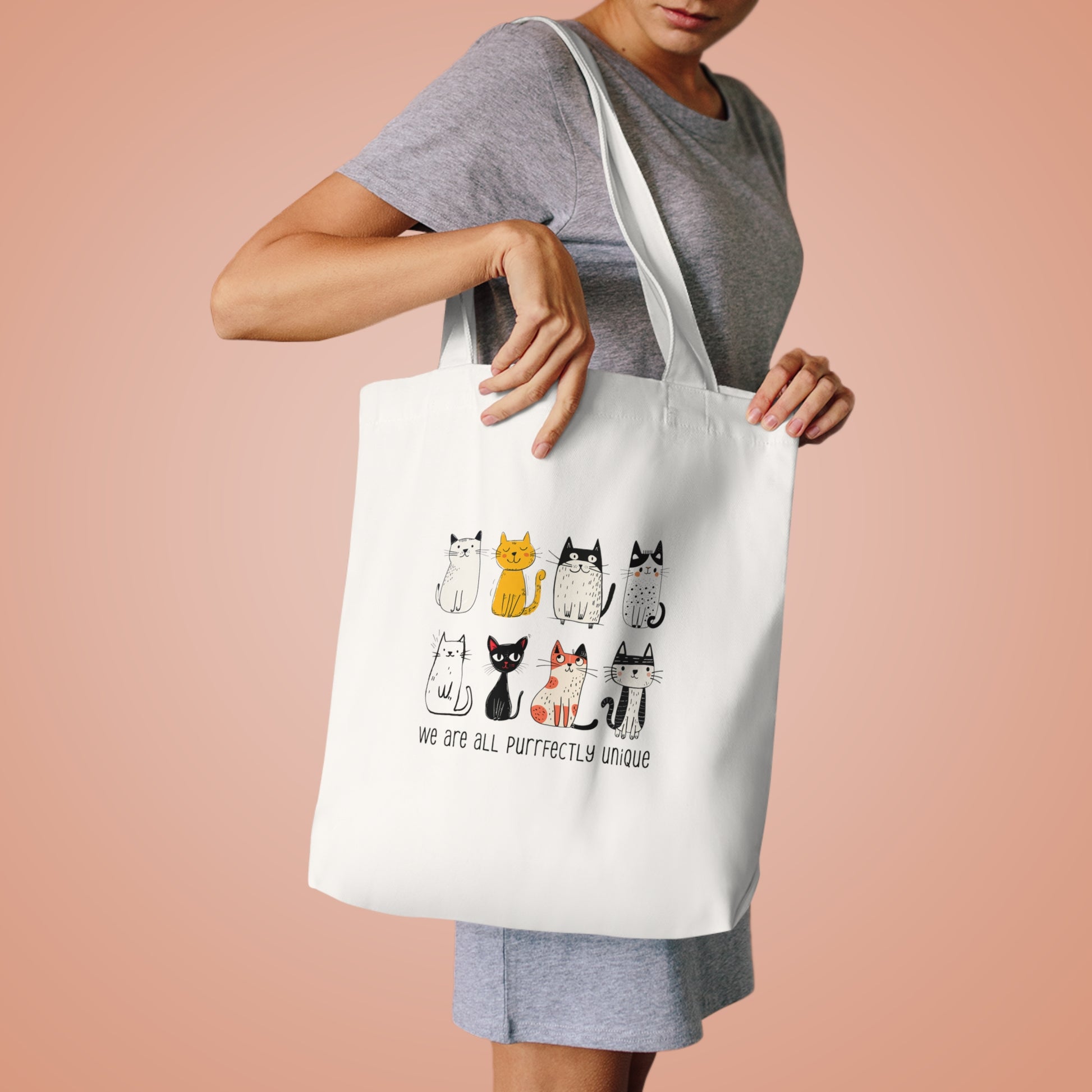 We are all purrfectly unique Tote Bag