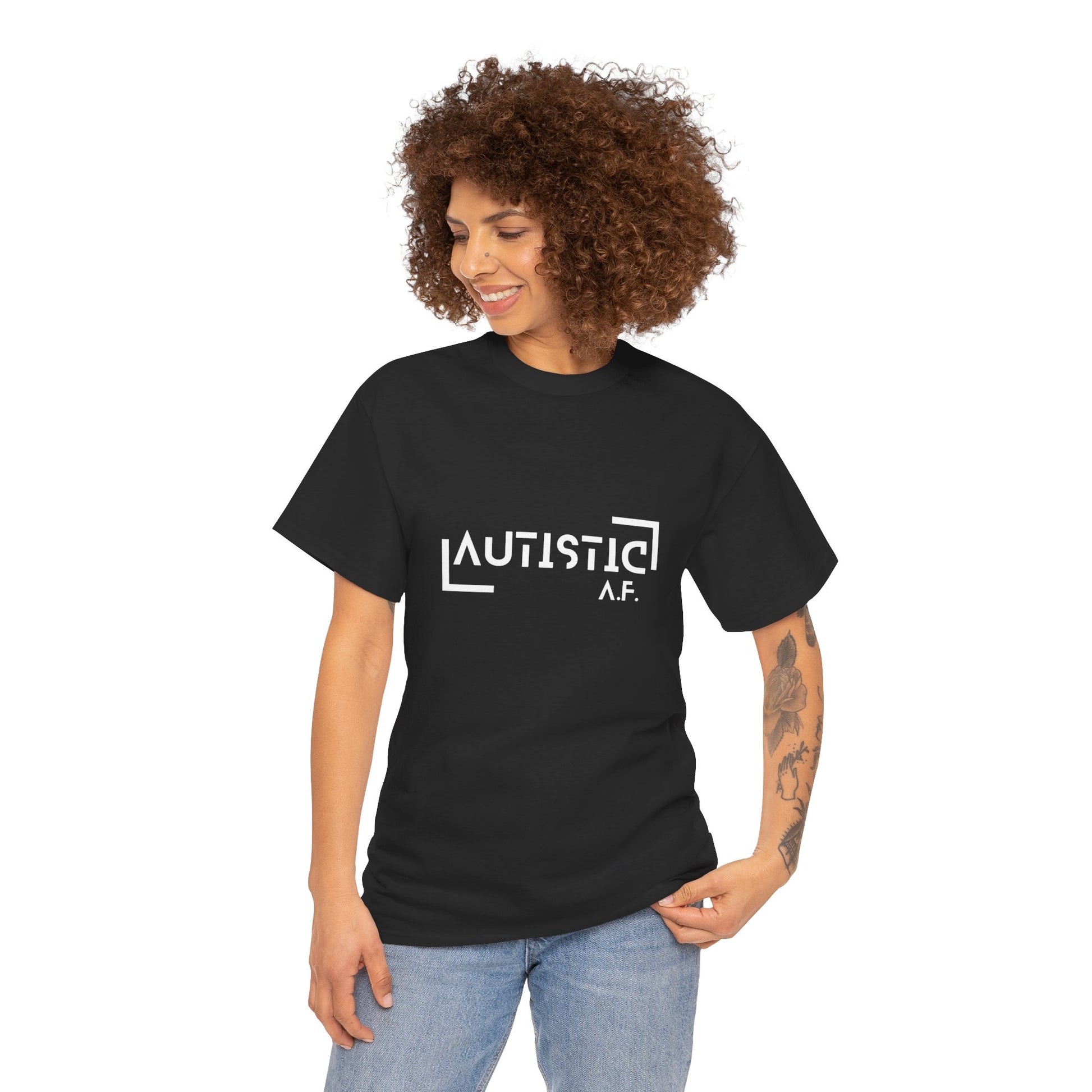 Autistic A.F. T-shirt - Black