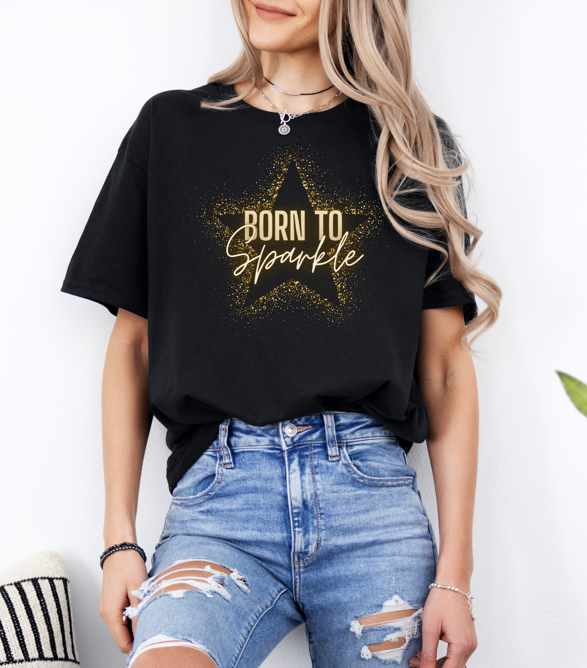 Born to Sparkle T-shirt - Black