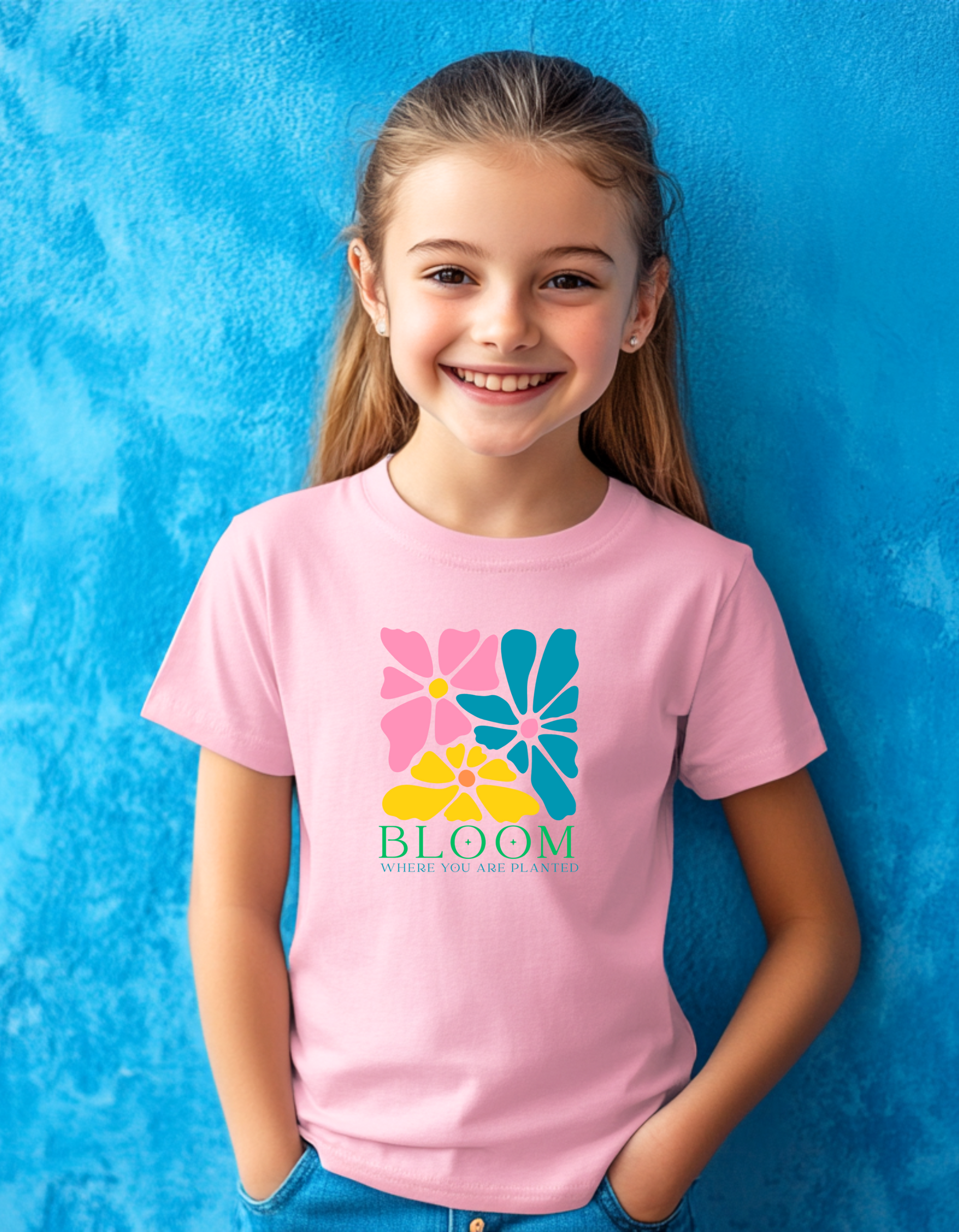 Bloom where you are planted Kids T-shirt