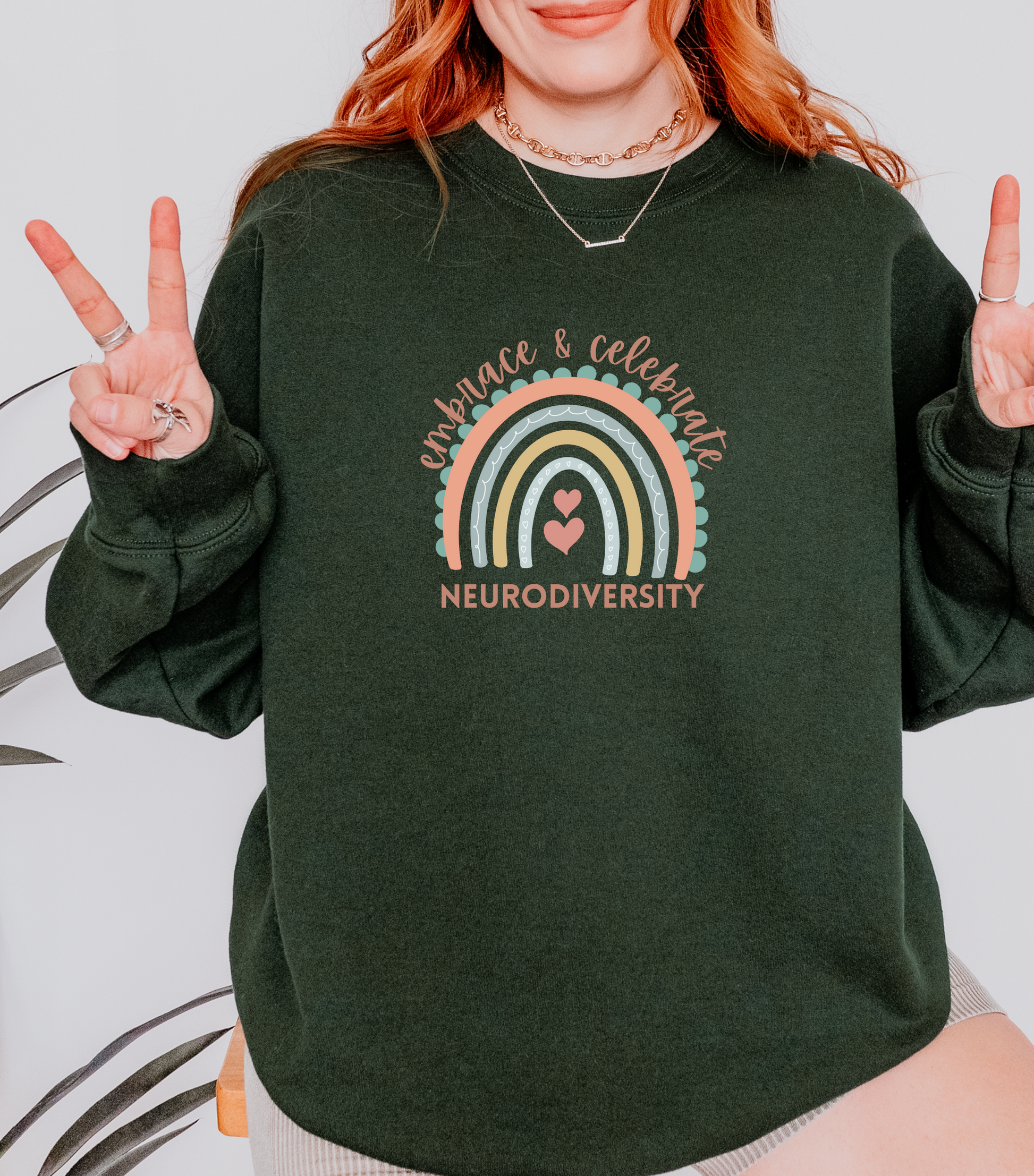 Embrace & Celebrate Neurodiversity Sweatshirt - Dark