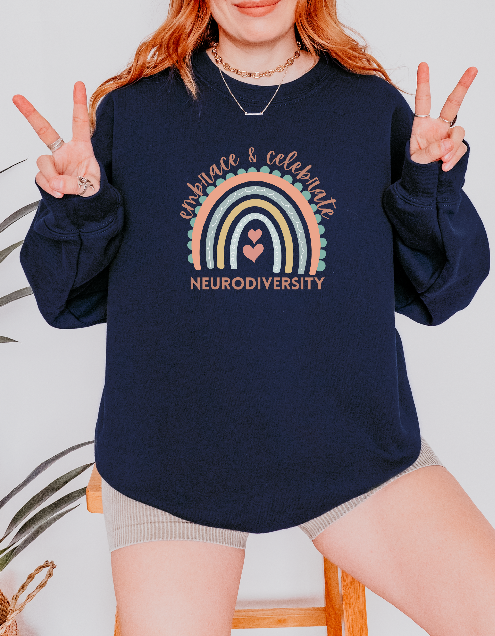 Embrace & Celebrate Neurodiversity Sweatshirt - Dark