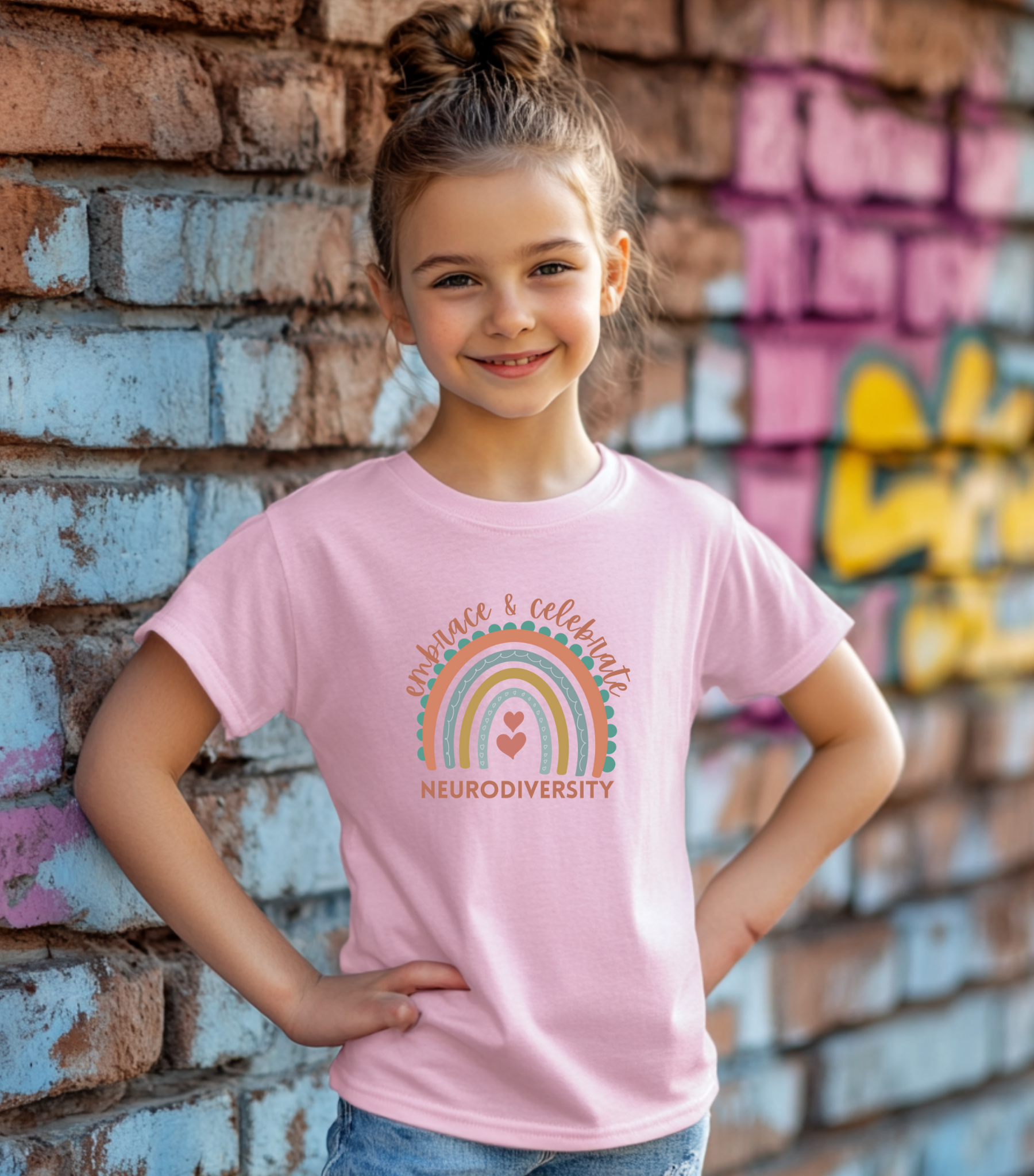 Embrace & Celebrate Neurodiversity Kids T-Shirt