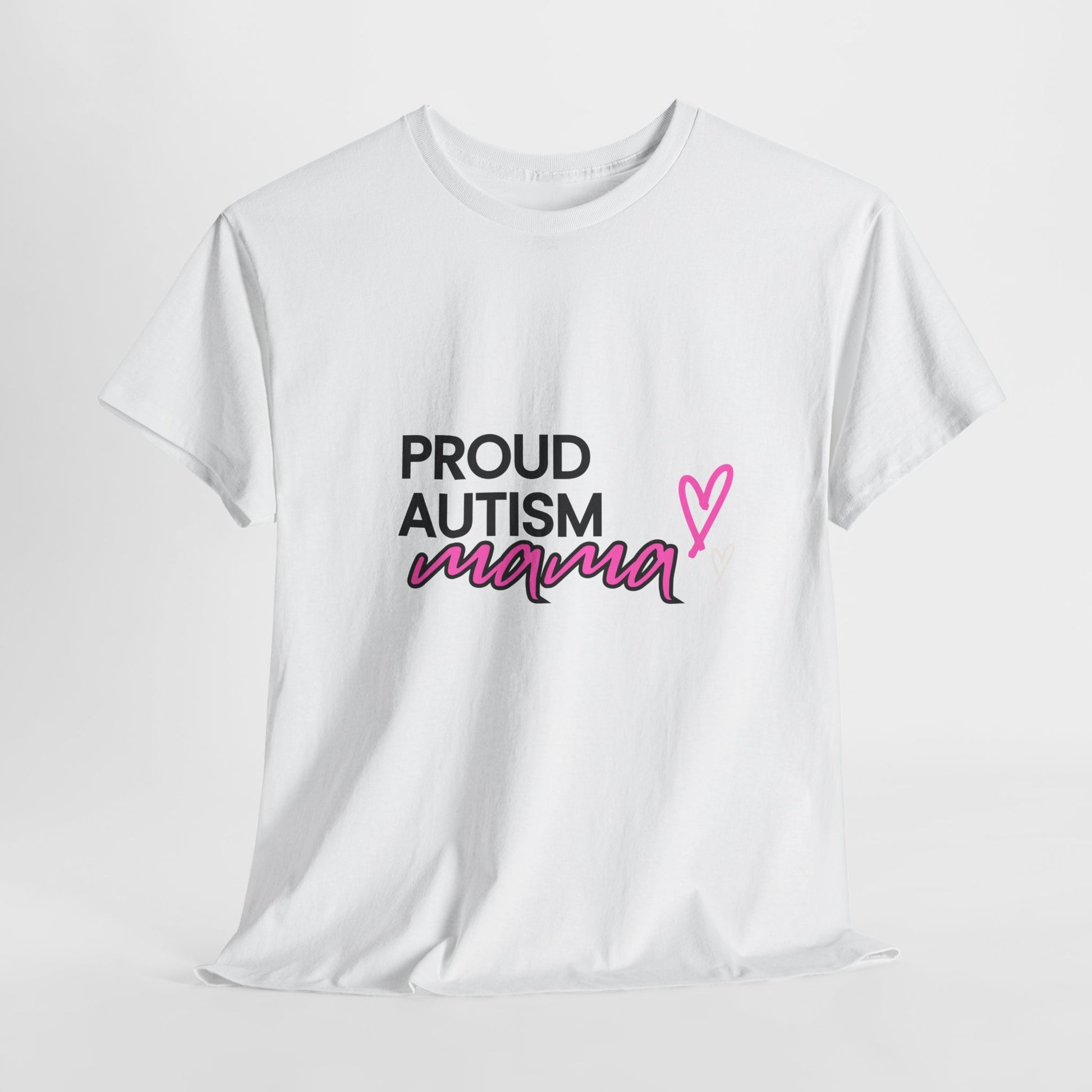 Proud Autism Mama T-shirt - White