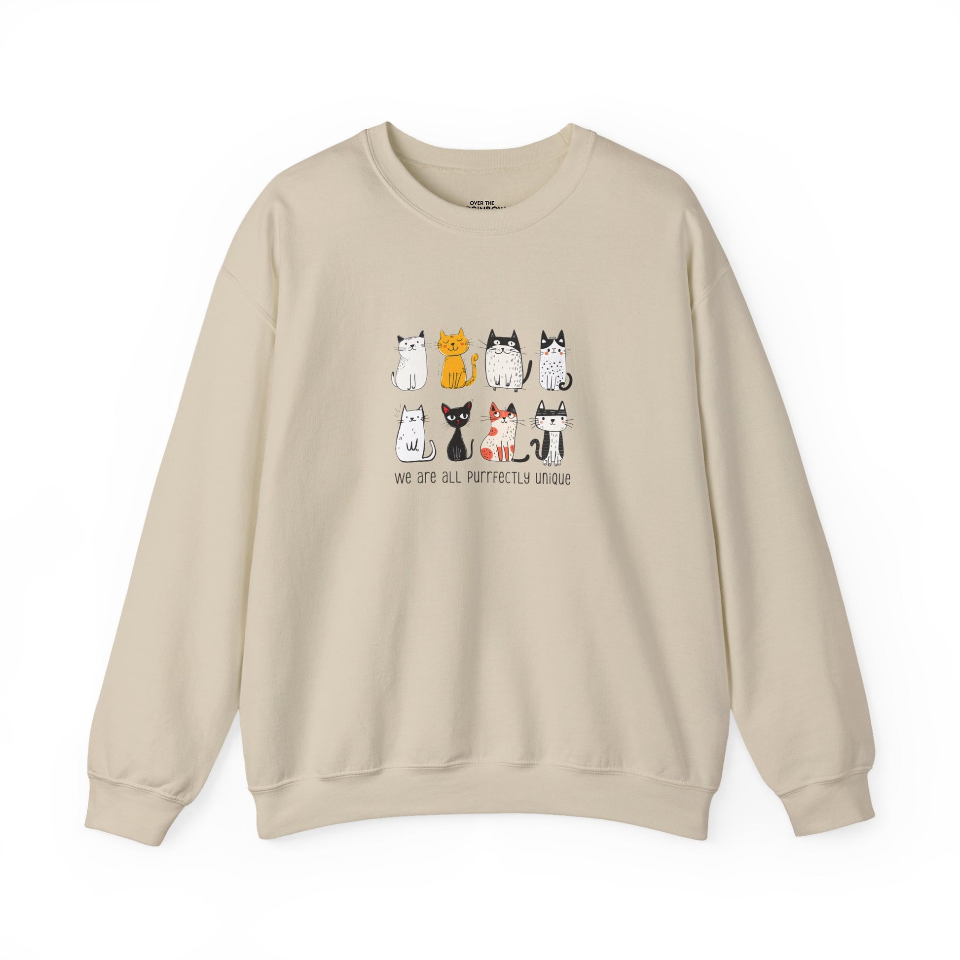 We are all purrfectly unique Sweatshirt - Sand